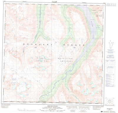 Natural Resources Canada Ark Mountain, BC (115A01 CanMatrix) digital map