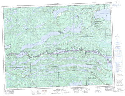 Natural Resources Canada Arrow Lake, ON (052B01 CanMatrix) digital map