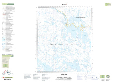 Natural Resources Canada Ashuna Lake (036G04 CanTopo) digital map