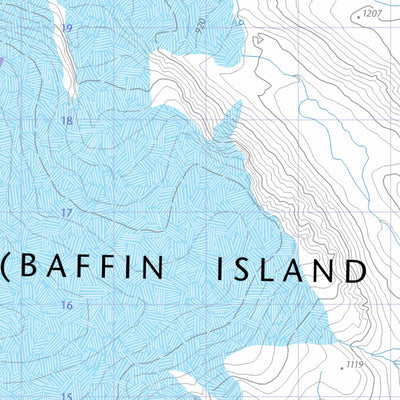 Natural Resources Canada Avalikong Lake, NU (026I16 CanTopo) digital map