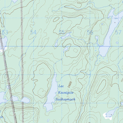 Natural Resources Canada Baie Pénicouane, QC (032J08 CanMatrix) digital map
