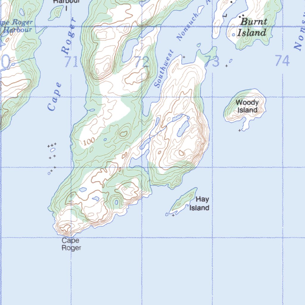 Baine Harbour, NL (001M07 CanMatrix) Map by Natural Resources Canada