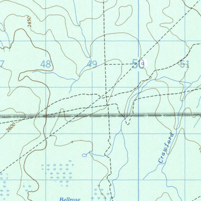Natural Resources Canada Bellrose Lake, AB (083N01 CanMatrix) digital map