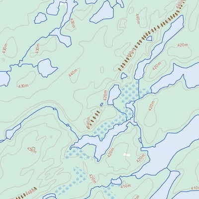 Natural Resources Canada Bentley Lake, SK (064L14 Toporama) digital map