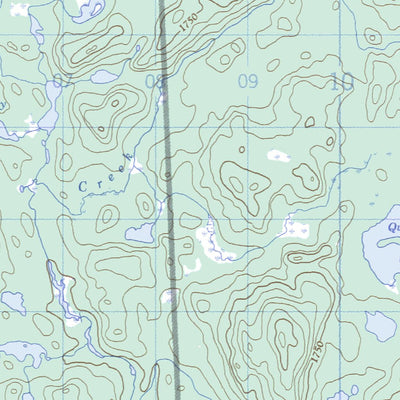 Natural Resources Canada Blackspruce Lake, ON (041N09 CanMatrix) digital map