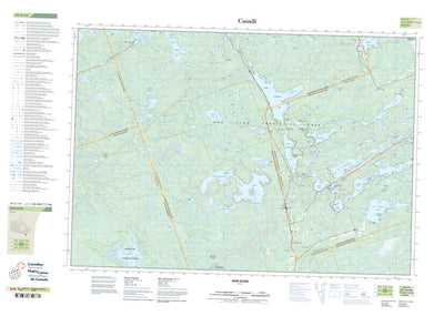 Natural Resources Canada Bon Echo, ON (031C14 CanTopo) digital map