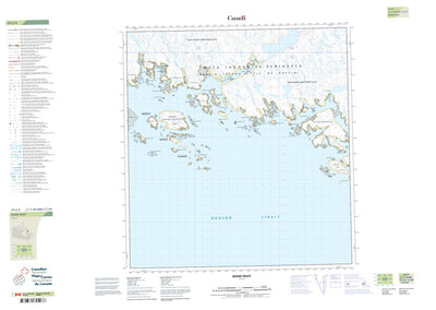 Natural Resources Canada Bond Inlet (025J04 CanTopo) digital map