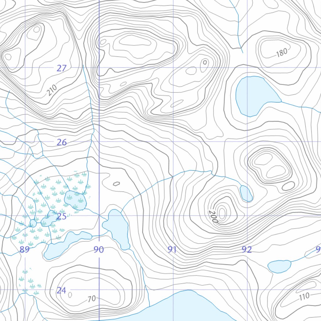 Boot Area Map Boot Inlet, NT (087G07 CanTopo) Map by Natural Resources Canada ...