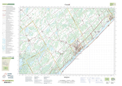 Natural Resources Canada Brockville, ON (031B12 CanTopo) digital map