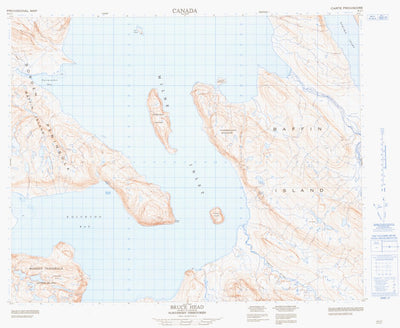 Natural Resources Canada Bruce Head, NU (048A01 CanMatrix) digital map