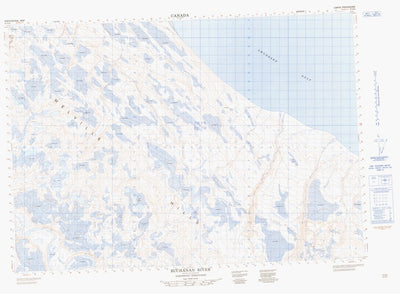 Natural Resources Canada Buchanan River, NT (097D08 CanMatrix) digital map