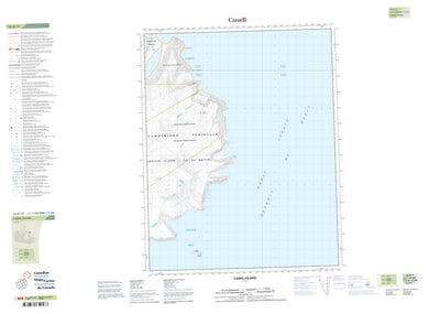 Natural Resources Canada Camel Island, NU (016K11 CanTopo) digital map