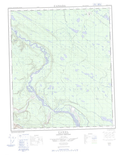 Natural Resources Canada Canol, NT (096E03 CanMatrix) digital map