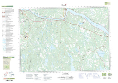 Natural Resources Canada Canterbury, NB (021G14 CanTopo) digital map