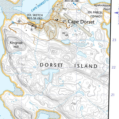 Natural Resources Canada Cape Dorset, NU (036C02 CanTopo) digital map