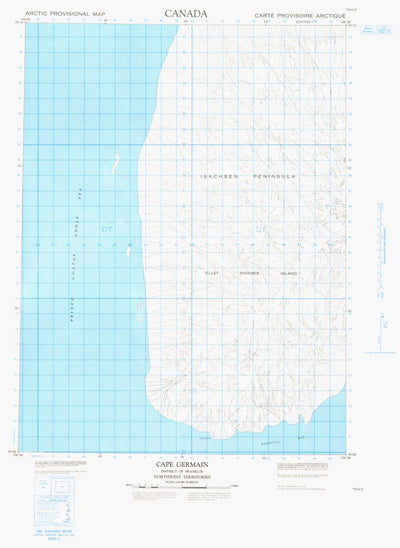 Natural Resources Canada Cape Germain, NU (079H02 CanMatrix) digital map