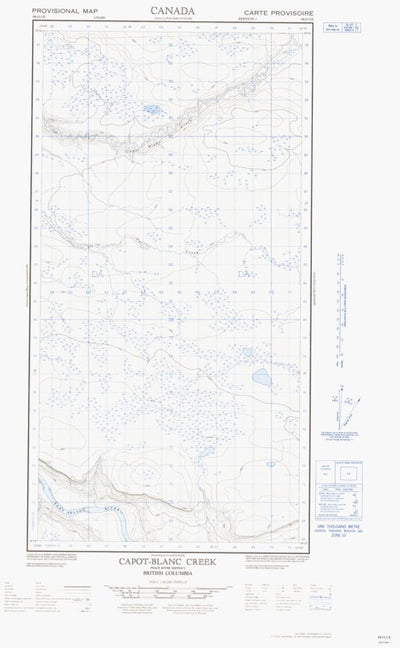 Natural Resources Canada Capot-Blanc Creek East, BC (094O05 CanMatrix) digital map