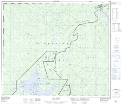 Natural Resources Canada Carp Lake, BC (093J14 CanMatrix) digital map