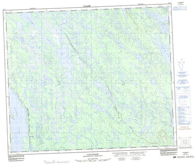 Natural Resources Canada Cavanagh, NL (023J01 CanMatrix) digital map