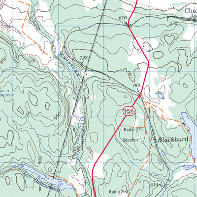 Natural Resources Canada Chambord, QC (032A08 CanMatrix) digital map