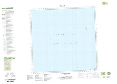 Natural Resources Canada Checkered Islands (034M08 CanTopo) digital map
