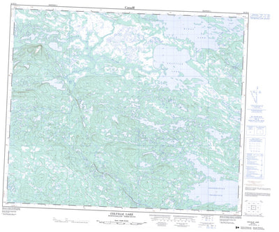Natural Resources Canada Colville Lake, NL (023H12 CanMatrix) digital map
