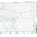 Natural Resources Canada Crossfield, AB (082O08 CanMatrix) digital map