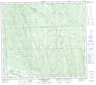 Natural Resources Canada Deadhorse Creek, BC (094A12 CanMatrix) digital map