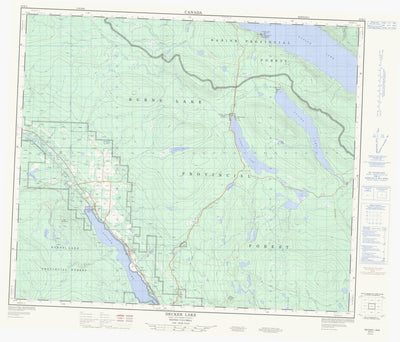 Natural Resources Canada Decker Lake, BC (093K05 CanMatrix) digital map