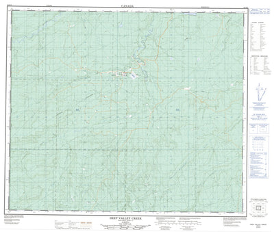 Natural Resources Canada Deep Valley Creek, AB (083K05 CanMatrix) digital map