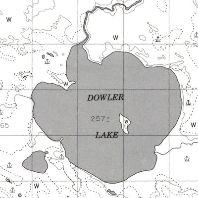 Natural Resources Canada Dowler Lake, SK (074K13 CanMatrix) digital map