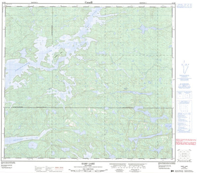 Natural Resources Canada Earp Lake, MB (064B06 CanMatrix) digital map
