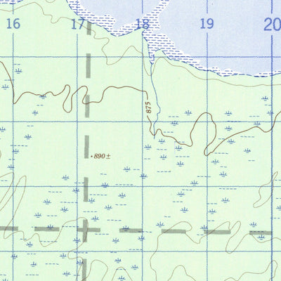 Natural Resources Canada East Mossy Portage, MB (063F01 CanMatrix) digital map