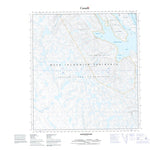 Natural Resources Canada Eggleston Bay (025N01 CanTopo) digital map