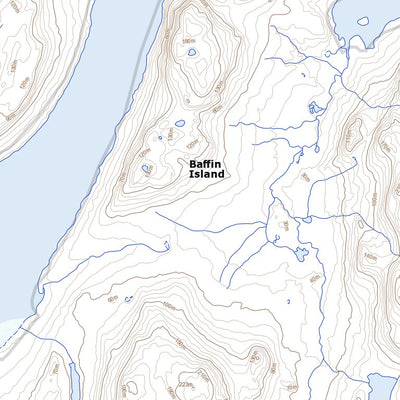 Natural Resources Canada Eqe Bay, NU (037C09 Toporama) digital map