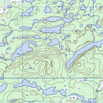 Natural Resources Canada Evening Lake, NL (023G09 CanMatrix) digital map