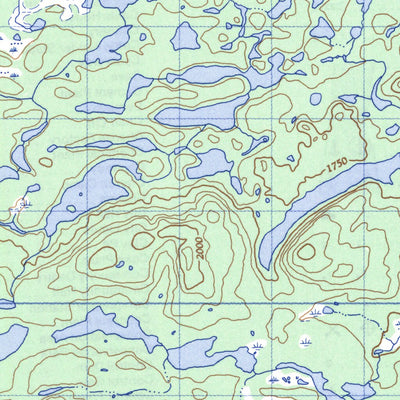 Natural Resources Canada Evening Lake, NL (023G09 CanMatrix) digital map