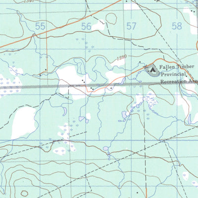Natural Resources Canada Fallentimber Creek, AB (082O10 CanMatrix) digital map