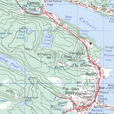 Natural Resources Canada Ferryland, NL (001N02 CanMatrix) digital map