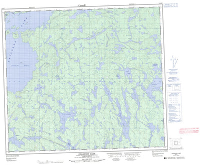 Natural Resources Canada Finlayson Lake, SK (064D07 CanMatrix) digital map