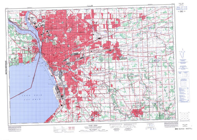 Natural Resources Canada Fort Erie, ON (030L15 CanMatrix) digital map