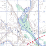 Natural Resources Canada Gleichen, AB (082I14 CanMatrix) digital map