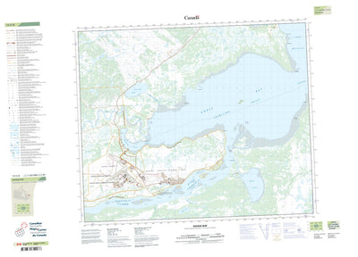 Natural Resources Canada Goose Bay, NL (013F08 CanTopo) digital map