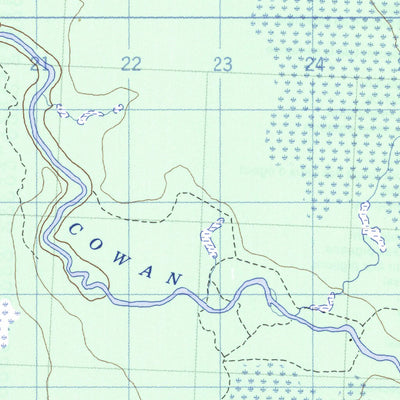 Natural Resources Canada Green Lake, SK (073J05 CanMatrix) digital map