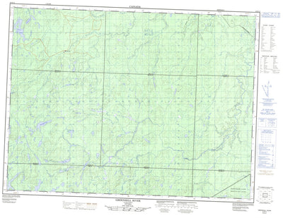 Natural Resources Canada Greenhill River, ON (042B12 CanMatrix) digital map