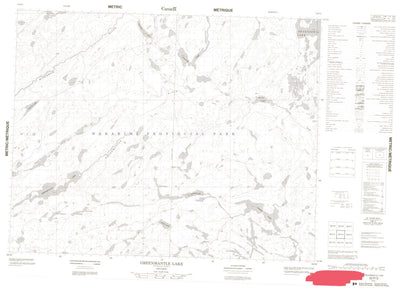 Natural Resources Canada Greenmantle Lake, ON (052P03 CanMatrix) digital map