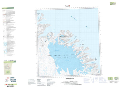Natural Resources Canada Grinnell Glacier (025J10 CanTopo) digital map