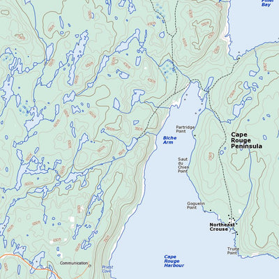 Natural Resources Canada Groais Island, NL (002L13 Toporama) digital map