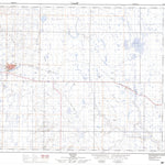 Natural Resources Canada Hanna, AB (072M12 CanMatrix) digital map