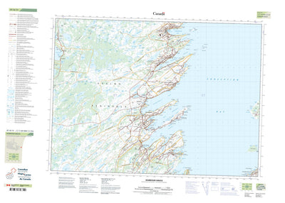 Natural Resources Canada Harbour Grace, NL (001N11 CanTopo) digital map
